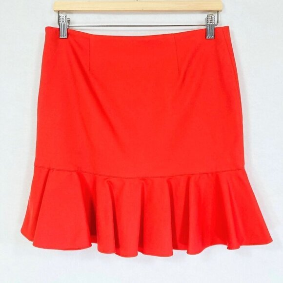 POLO Ralph Lauren Mini Skirt Bold Preppy Old Money Country Club Flirty Y2k Red 8 - Picture 1 of 7